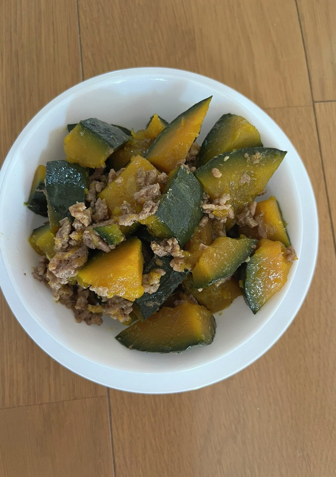 かぼちゃのそぼろ煮-レシピのメイン写真
