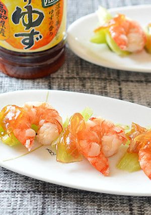 ライスペーパーのジュレで海老のサラダ♪-レシピのメイン写真