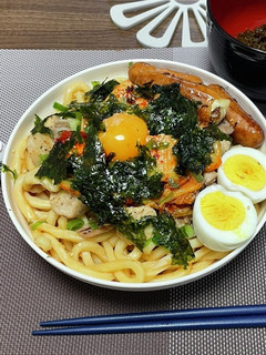 チョイ辛!冷キムチうどん♪7/23-レシピのメイン写真