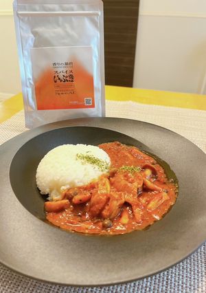トマトジュースで作るスパイスチキンカレー-レシピのメイン写真