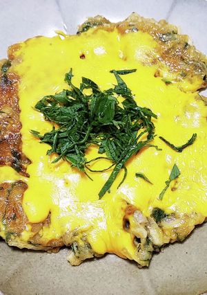 大根と紫蘇の米粉焼き-レシピのメイン写真