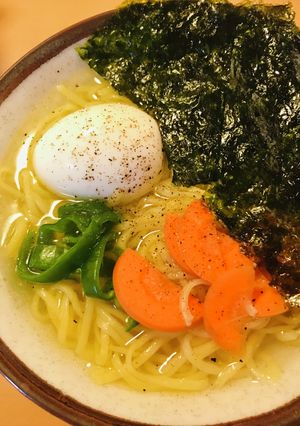 ラ王夏アレンジ●レモン果汁＋韓国海苔-レシピのメイン写真