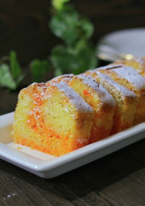 人参のマーブルパウンドケーキ♪野菜ケーキ-レシピのメイン写真