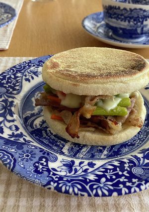 朝食 豚とアスパラと人参のマフィン-レシピのメイン写真