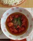 冷やしトマトdeめんつゆが美味くなる！