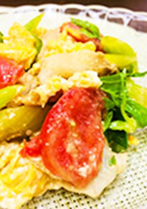 豚肉の味噌炒め　セロリとトマトをあわせて-レシピのメイン写真