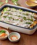 ホットプレートで簡単　蒸ししゃぶ
