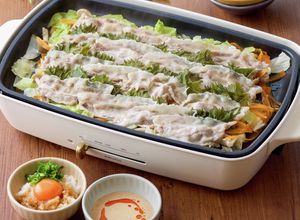 ホットプレートで簡単　蒸ししゃぶ-レシピのメイン写真