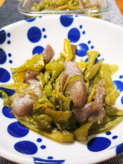 茄子と万願寺唐辛子の甘辛炒め-レシピのメイン写真