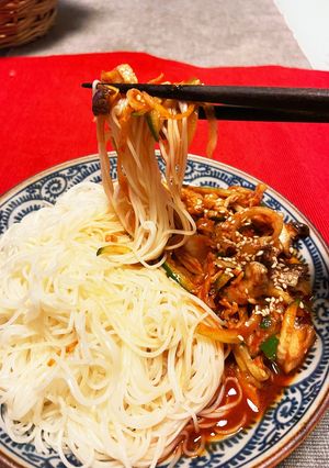 韓国風つぶ貝そうめん-レシピのメイン写真
