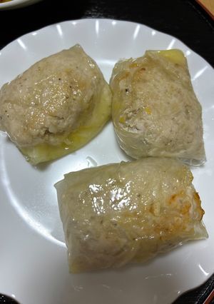 鶏ひき肉の餃子風ライスペーパー包み-レシピのメイン写真