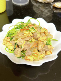 豆苗豚肉炒め-レシピのメイン写真