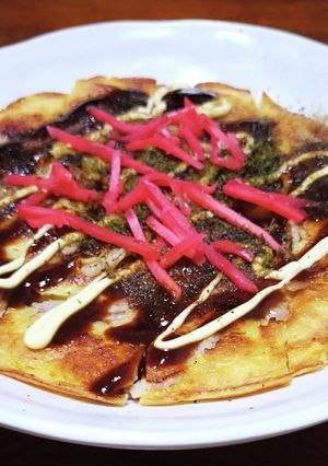 お好み焼きっぽいモノ　白ねぎ1本使用-レシピのメイン写真