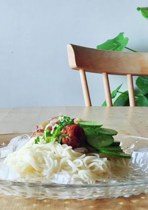白だしで冷や汁そうめん☆みょうが☆夏休み-レシピのメイン写真