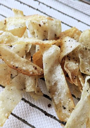 餃子の皮を使った麻婆豆腐サラダ-レシピのメイン写真