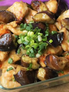 なすと鶏むね肉のぷるぷる旨塩こうじ炒め-レシピのメイン写真