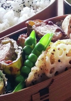 夏休み☆白ナス米粉の唐揚げ☆お弁当☆昼食-レシピのメイン写真