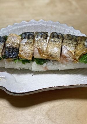 すのこ不要！鯖とたらこの押し寿司！-レシピのメイン写真