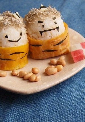 ベビポタの節分オニぎり-レシピのメイン写真