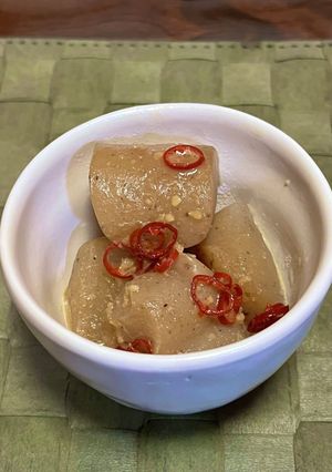 こんにゃくのガリバタ醤油-レシピのメイン写真