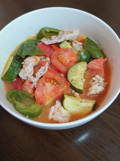 豚こま・夏野菜のトマト煮-レシピのメイン写真