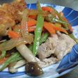豚肉といんげんいっぱい炒め