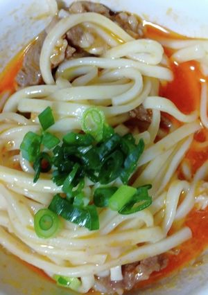 プルコギの汁で、油ざるうどん-レシピのメイン写真