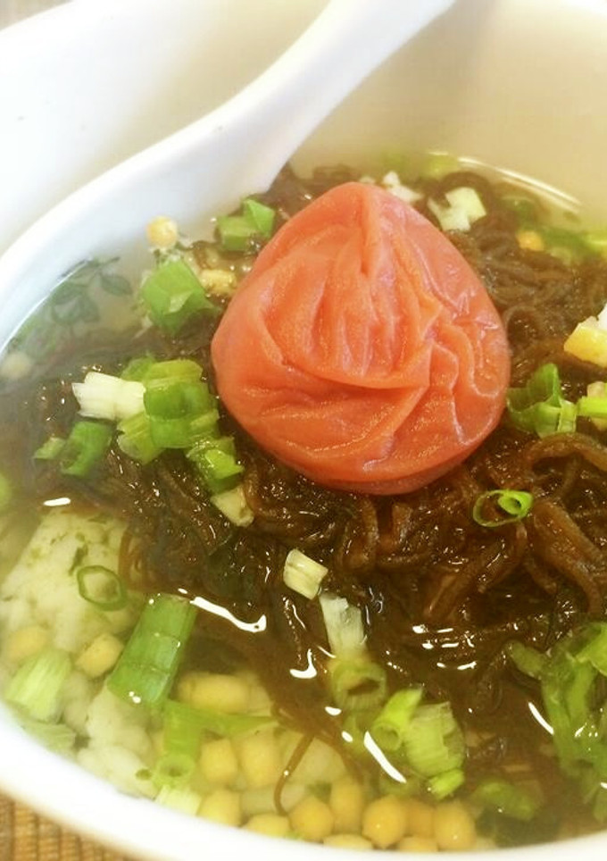 簡単！朝ごはん☆もずく冷やし茶漬け-レシピのメイン写真