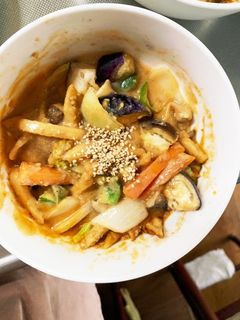 肉無チクワトマト味噌親子丼味野菜炒め-レシピのメイン写真