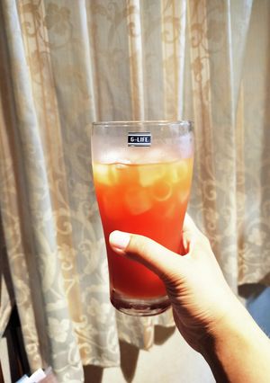 100%トマト&みかん酒のミックス炭酸酒-レシピのメイン写真