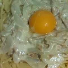 รูปของ ☆新玉ねぎとツナのチーズクリームパスタ☆