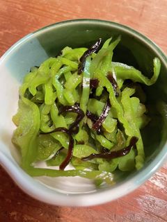 ピーマンの塩昆布和え-レシピのメイン写真
