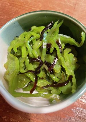 ピーマンの塩昆布和え-レシピのメイン写真