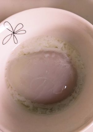 簡単炊飯器で温玉-レシピのメイン写真