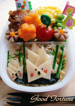 キャラ弁☆たけのこちゃん弁当♪-レシピのメイン写真