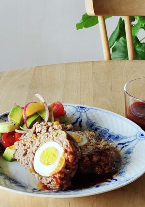 レンジでミートローフ☆合挽き肉☆お弁当-レシピのメイン写真