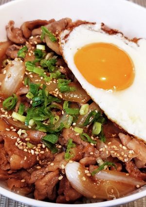 超簡単！スタミナ補給に豚の生姜焼き丼-レシピのメイン写真