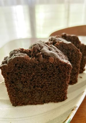 米粉で簡単　濃厚Wチョコパウンドケーキ-レシピのメイン写真