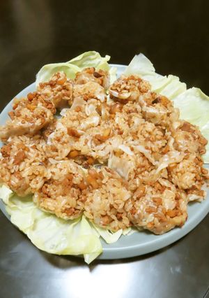 ガチ中華の焼売☆豚挽き肉ともち米を炒めて-レシピのメイン写真