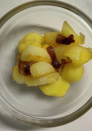 じゃがいもの牛筋炒め物-レシピのメイン写真