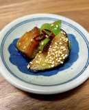 甘長とうがらしと茄子のポン酢炒め