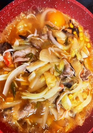 【減塩】激辛石焼き風ちゃんぽん-レシピのメイン写真