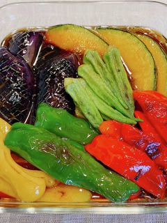 夏野菜の宗田節だし浸し-レシピのメイン写真