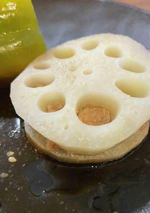 レンコンの豚肉はさみ焼き-レシピのメイン写真