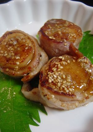 豚バラ肉巻き長芋ステーキ-レシピのメイン写真