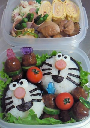 キャラ弁★ドラえもんのおにぎり弁当♪-レシピのメイン写真