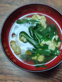 我が家の ニラ玉スープ(旧バージョン)-レシピのメイン写真