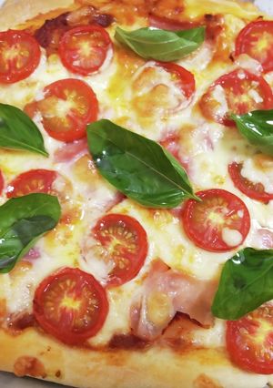 ミートソースで子供味♪マルゲリータピザ-レシピのメイン写真