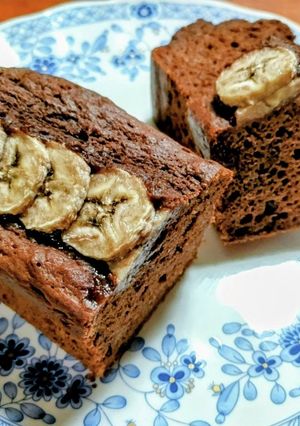 砂糖なし、バナナチョコケーキ-レシピのメイン写真