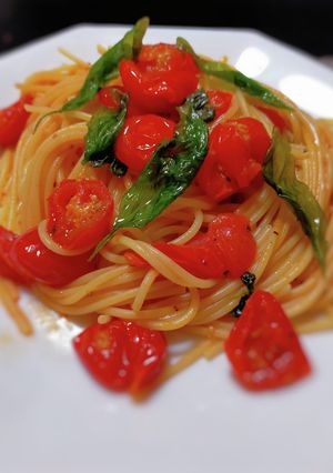 カンパニョーラ風ミニトマトのパスタ-レシピのメイン写真